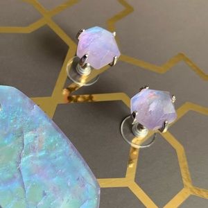 Kendra Scott Ellms In Amethyst Dichroic Glass